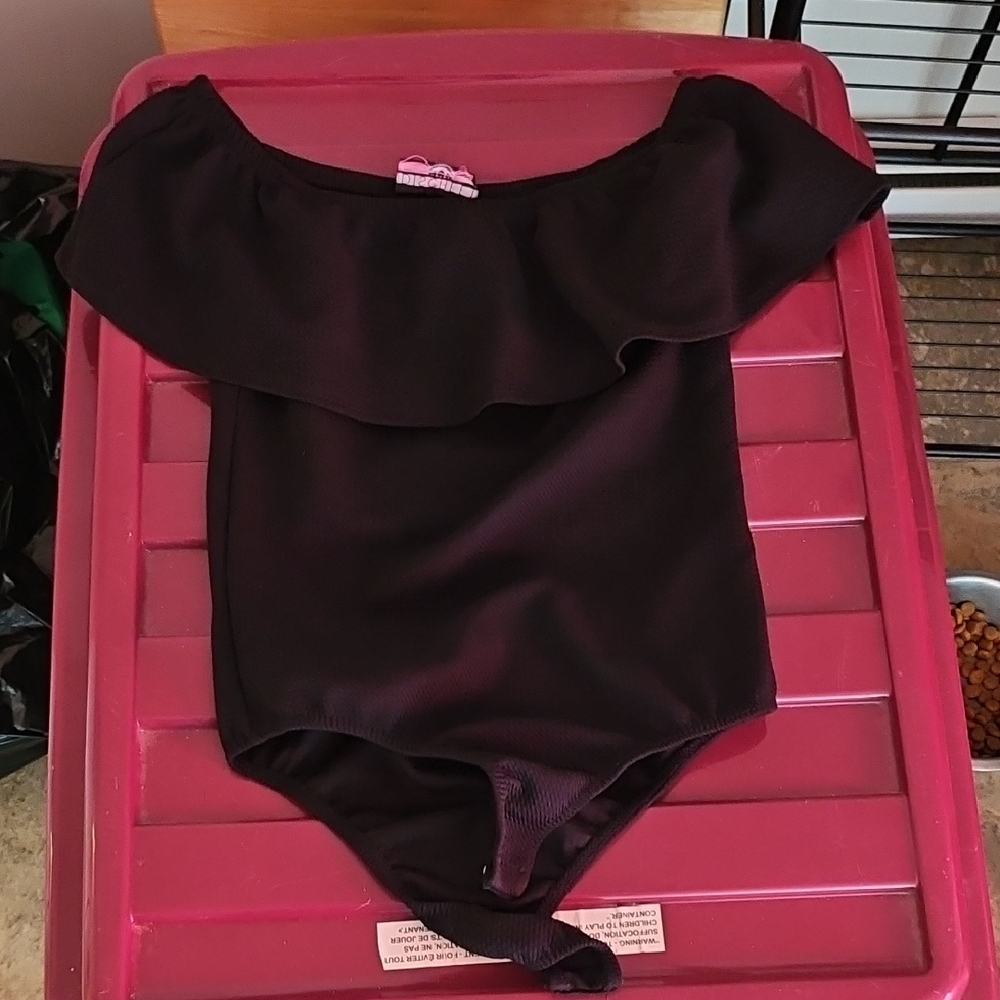 Discreet Black Textured Fabric